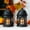 Black, variant on Set of 2 Decorative Candle Lantern 11'' High Metal Candle Holder Hanging Lantern Perfect for Home Decor