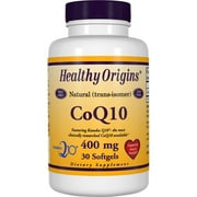Healthy Origins Natural CoQ10 400 mg Softgels, 30 Ct