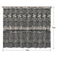 thumbnail image 5 of Black Geometric Triangle Wave Pattern Shower Curtain 84"x72" ,Bathroom Decorative Shower Curtains Set with 12 Hooks,Modern Waterproof Washable Shower Curtain, 5 of 6