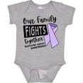 thumbnail image 3 of Inktastic Our Family Fights Together Testicular Cancer Awareness Boys or Girls Baby Bodysuit, 3 of 5