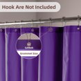 thumbnail image 5 of Yiannan Waterproof Fabric Shower Curtain Liner with 3 Magnets,Machine Washable，Mold Resitant,72x72inch,Purple, 5 of 7