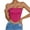 Hot Pink Tank Tops for Women, variant on BVnarty Women's Camisole Longline Bralette Summer Crop Tops Soft Comfy Cami Vacation Clothes Juniors Going out Tops Vintage Corset Strappy Bandeau Bra Tanks Spaghetti Strap Cami Hot Pink L