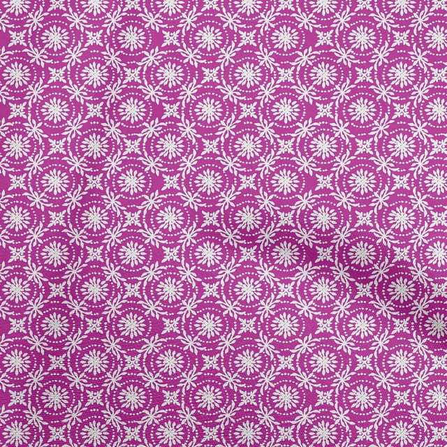 oneOone Cotton Cambric Purple Fabric Block Craft Projects Decor Fabric Printed By The Yard 56 Inch Wide-YC