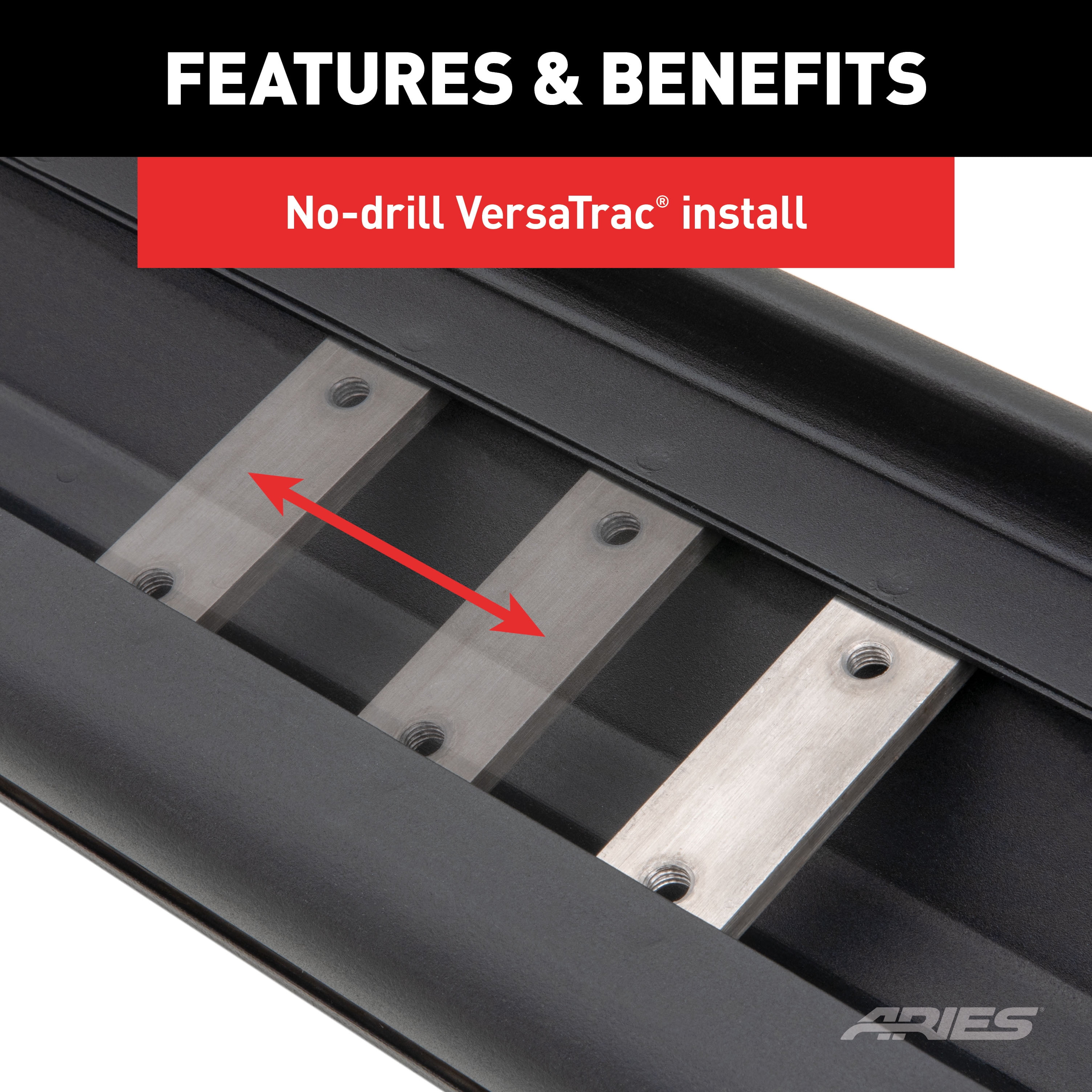 AscentStep 5-1/2" x 91" Black Steel Running Boards (No Brackets) Fits select: 2015-2020 FORD F150, 2018-2024 CHEVROLET SILVERADO