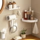 thumbnail image 4 of Inteprter Soporte para secador de pelo, organizador de soplador sin perforaciones montado en la pared de plástico, estantes para baño de Hotel Juegos de accesorios de baño, 4 of 6