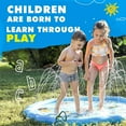 thumbnail image 3 of POINTERTECK 66.5” Sprinkler for Kids  Sprinkler Splash Mat Outdoor Lawn Water Toys  Kids Pool  Inflatable Splash Sprinkler Pad  Summer Party Play Set for Kids, 3 of 7