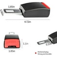 thumbnail image 4 of 2Pcs Polyester Seat Belt Extender Comfortable and Convenient for Car Seat, Car Extension Black (4.7inch), 4 of 8