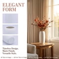 thumbnail image 2 of Unique Bargains Modern Ceramic Tapered Flower Vase Plain White 3.3"L x 3.3"W x 8.1"H, 2 of 8