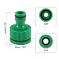 thumbnail image 2 of Hose Tap Connector G1/2 Threaded,Faucet Nozzle Quick Connect Adapter 2pcs, 2 of 4