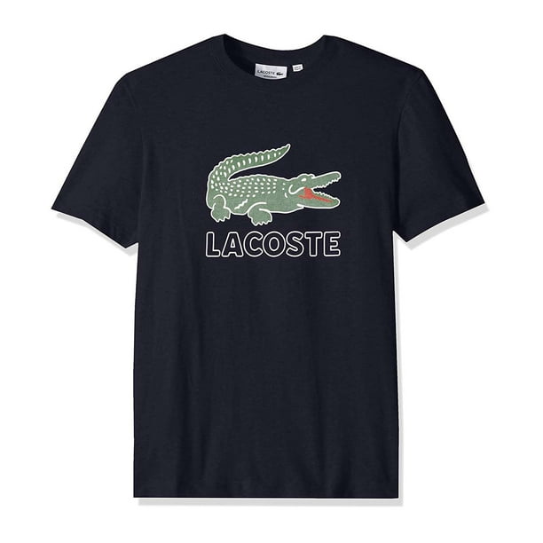 kunstner regeringstid Indkøbscenter Lacoste Men Big Croc Script T-Shirt - Walmart.com