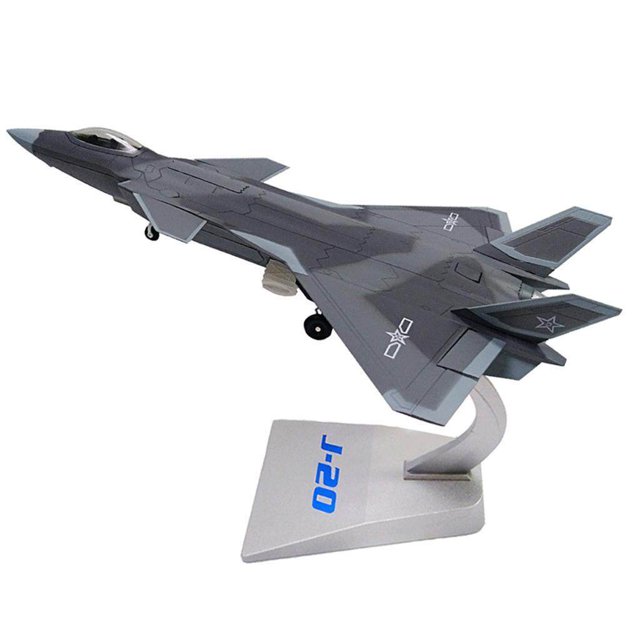 Langgg 1:72 Scale Simulation Aircraft Fighter Advanced J-20 Fighter Aircraft J-20 Model J20 Aircraft Alloy Airplane Toy Fighter Camouflage Children Toys