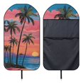thumbnail image 5 of Garronmavis Car Seat Towel Cover Water-Resistant Stain Resistant Post Workout Sweat Protection 1 PC Easy Installation Front Seat Fit for Cars, SUV, Trucks, Sedan, Van, 5 of 8