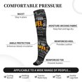 thumbnail image 2 of Sikiie Travel 1 Pairs Compression Socks for Men and Women 15-20 mmHg Running Support Socks, 2 of 7