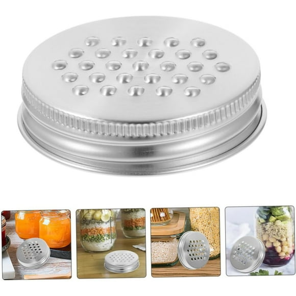 Ynlkorvg Shaver Jar Grater Lid Multipurpose Canning Lids Cheese Grating Lid Reusable Jar Covers Jar Grating Lid Jar Lid Practical Jar Covers Multipurpose Jar Lids