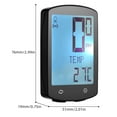 thumbnail image 7 of Bike Wireless Bike Computer With Cadence USB Rechargeable Multi-Function High Clear Display IPX6 Bike Odometer And Speedometer  Computer, 7 of 7
