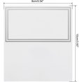 thumbnail image 2 of Qucyy 20pcs Place Cards, Line Border Printable Place Name Cards for Table Setting Wedding Dinner Parties Events Reserved Seating, White Silver Double Line, 2 of 5