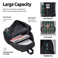 thumbnail image 4 of Pofeuu Mushroom House Print Backpack Travel Backpacks With Lunch Bag Pencil Bag Set 3 pcs Set Cartoon Backpack, 4 of 7