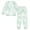 Mint Green Rabbits, variant on Fluffy Pajamas Set Fuzzy Winter Warm Pj Sets Pullover Tops and Long Pants Unicorns and Stars X-Small