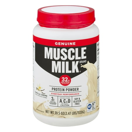 UPC 660726503102 product image for Muscle Milk Genuine Protein Powder, Vanilla Creme, 32g Protein, 2.47 Lb | upcitemdb.com