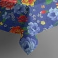 thumbnail image 5 of Pioneer Flower Floral Print Pattern Square Tablecloth,Waterproof Square Table Cover,Wipeable Spillproof Washable Table Cover for Home Kitchen Party Decor 42"X42"(107x107cm), 5 of 6