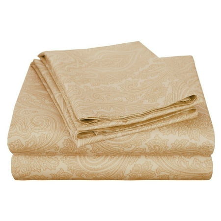 Impressions Cotton Rich 600TC Italian Paisley Sheet Set