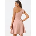 thumbnail image 3 of Vestido de Fiesta Allegra K de Cóctel Rosa L para Mujer, 3 of 6