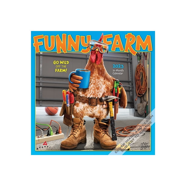 2023 BrownTrout Avanti Funny Farm 12" x 12" Monthly Wall Calendar  (9781975455453) - Walmart.com