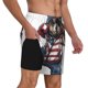 thumbnail image 2 of Fotbe Patriotic Boxing Bear Art Traje de Baño para Hombre – Shorts de Natación de Secado Rápido con Forro y Bolsillos-Medium, 2 of 6