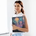 thumbnail image 6 of FORMRS 3 Ring Binder with Pockets 1.5" D-Rings Clip Board 200 Sheets Capacity, Psychedelic Jellyfish, 6 of 8