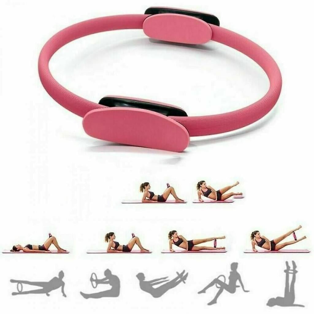 Cercle De Pilates Avec Poignées Rembourrées - Diamètre 39 Cm - Pour Renforcement Musculaire, Souplesse, Entraînement Maison Ou Salle