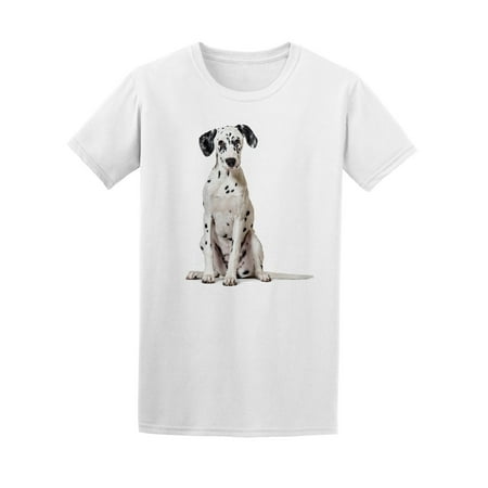 Dalmatian Dog Looking At Camera Tee Men's -Image by (Best Looking Camel Toe)
