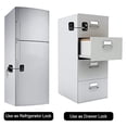 thumbnail image 2 of Cerradura para refrigerador con llaves, gabinete para refrigerador, seguridad para niños, a prueba de niños, ventana, puerta, cajón oso de fresa  Hogar, 2 of 4