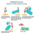 thumbnail image 6 of Inflatable Lounger Air Sofa Chair–Camping & Beach Accessories–Portable Water Proof Couch for Hiking, Picnics, Outdoor, Music Festivals & Backyard–Lightweight and Easy to Set Up Air Hammock, 6 of 8