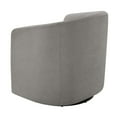thumbnail image 4 of Comfort Pointe Amhurst Gray Fabric Swivel Barrel Accent Chair, 4 of 16