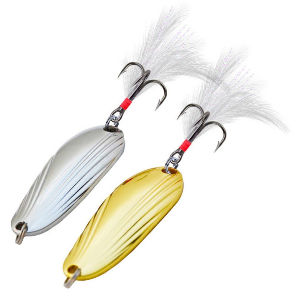 JACKFISHING Jigging Spinner Spoon Fishing Lures Vibrating Blade Bait for Bass Walleyes Trout Salmon Freshwater Saltwater Fishing Tackle Lures and Baits 