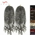 thumbnail image 2 of SEGO Curly Faux Locs Crochet Hair Goddess Locs Crochet Hair Extensions Hippie Locs Synthetic Braids Boho Style, 2 of 7