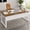 Brown & White, variant on Fnova 63" Modern Executive Desk with Sturdy Legs, Computer Desk Home Office Desk Writing Table for Workstation, Brown & White