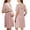 Misty Rose, variant on Ekouaer Labor and Delivery Gown for Hospital Short Sleeve Maternity Nursing Dress Nightgown with Button Black S