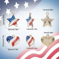 thumbnail image 2 of 20Pcs 2 Style Alloy Enamel Pendants with Crystal Rhinestone Light Gold Heart & Star Mixed Color 18.5x20x3.5mm and 22x20x3.5mm 10pcs/style, 2 of 9