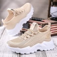 thumbnail image 6 of TIREOW Women’s Fashion Athletic Running Slip-on Sneakers - Breathable Mesh Lace - Up Shoes with White Soft Sole and Stylish Accents​ Tennis Sneakers, 6 of 7