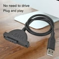 thumbnail image 1 of CNKOO SATA 7+6 13Pin to USB Slim Adapter TPE USB2.0 Optical Drive Cable for Laptop, 1 of 7