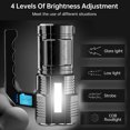 thumbnail image 4 of Dalazy Flashlight LED Rechargeable Super Bright Searchlight Home Camping Hiking Spotlight 5000K Emergency Night Torch Lantern, 4 of 6