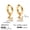JDE0104003, variant on 925 Sterling Silver Earrings for Women, 14K Gold Plated Small Huggie Hoop Earrings for Multiple Piercing Hypoallergenic, CZ Cartilage Earrings Stacks Trendy Earrings