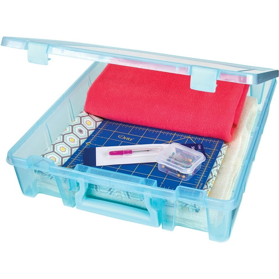 Artbin Super Satchel Single Compartment -15.25"X14"X3.5" Aqua Mist