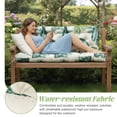 thumbnail image 4 of Eurhowing Outdoor Bench Cushion Waterproof, 60"x40"x4" Thick Patio Swing Chair Cushions with Ties, All-Weather High Density Foam Seat Pad for Porch Garden Furniture, Hawaiian, 4 of 11