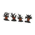 thumbnail image 4 of 4 piezas de decoración de Halloween, colección de de árbol de Halloween, esculturas, adornos de árbol espeluznantes para mesa, patio,, 4 of 9