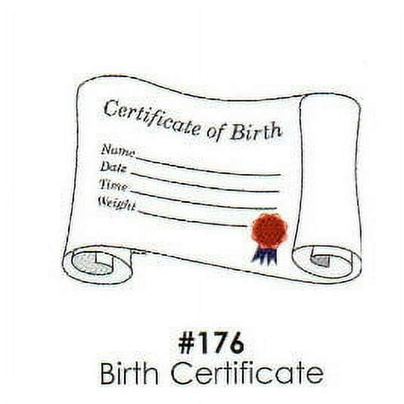 Birth Certificate Cake Decoration Edible Frosting Photo Sheet