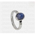 thumbnail image 4 of JewelryLoversZone 925 Sterling Silver Blue Star Sapphire Ring, Retro Design Ring Handmade Jewelry Perfect for Engagement, Wedding Silver 7, 4 of 5