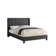 thumbnail image 1 of Topline Home Furnishings Upholstered Platform Bed in Dark Grey, 1 of 6