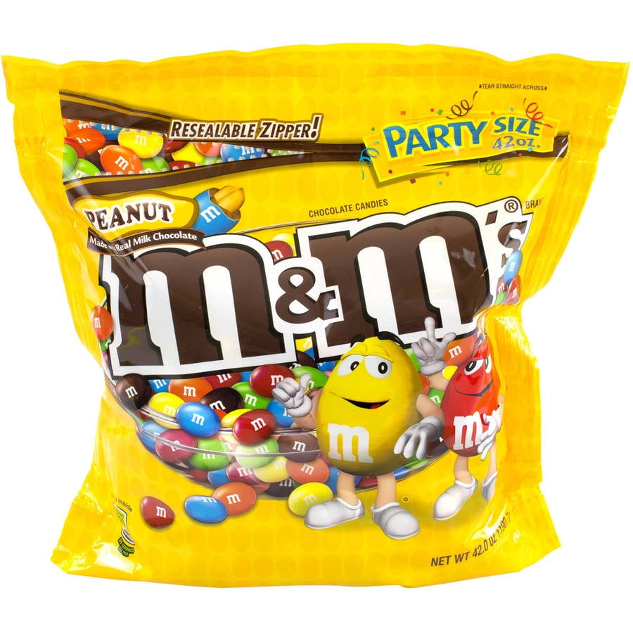 M&M's Brand Peanut Chocolate Candies, 42 oz